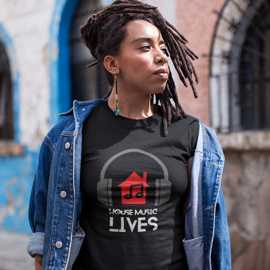 OUR HOUSE / "House music Lives - Headphones" - Unisex t-shirt